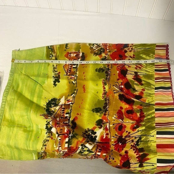 NYC Design Company Beautiful Autumn Colors Graphic Print Skirt 10P Beautiful - Picture 13 of 14
